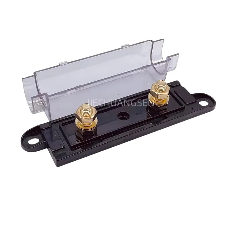 1Set Large Bolt Fork Bolt Type Car Fuse Piece Base Box 30A50A80A100A150A200A Large Flat Insert
