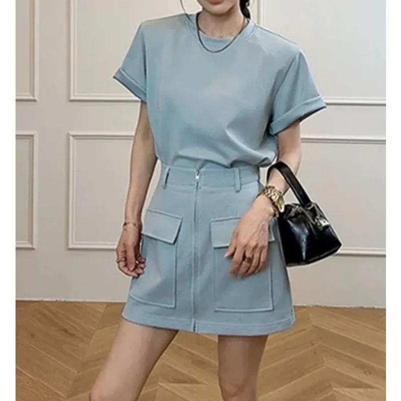 

Fashion Fake Two-piece T-shirt Dress 2026 New Popular This Year Foreign Style Splicing Tooling Skirt
