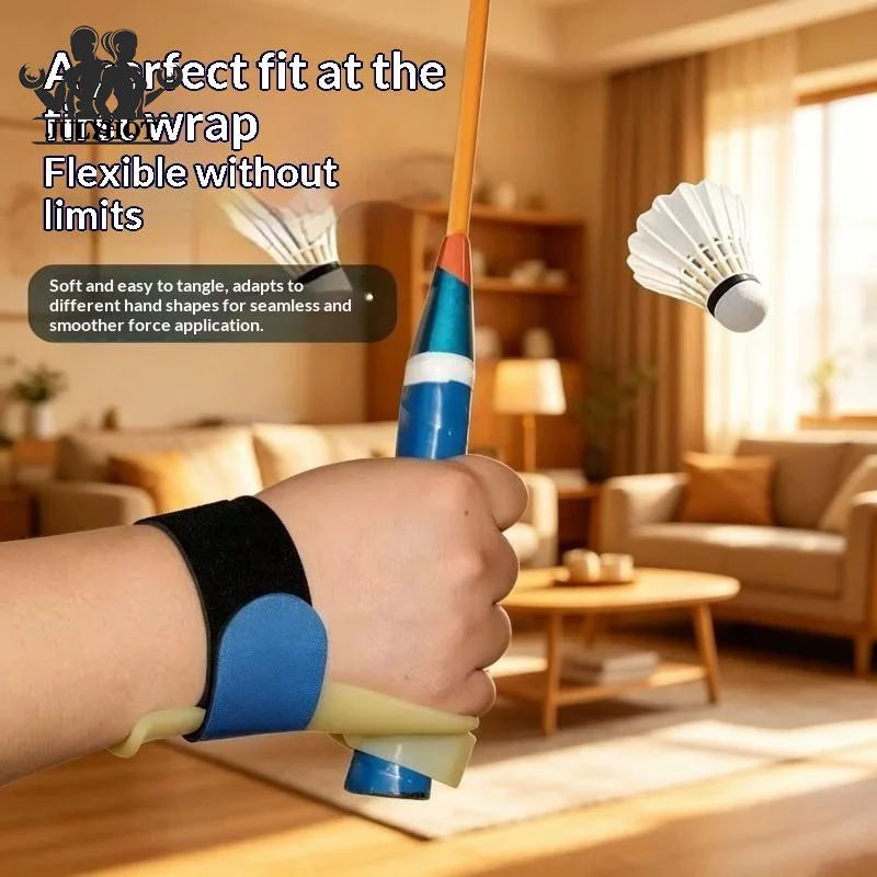Adjustable Badminton Wrist Support Trainer For Various Hand Size Strong Support Corrects Racket Grip Posture