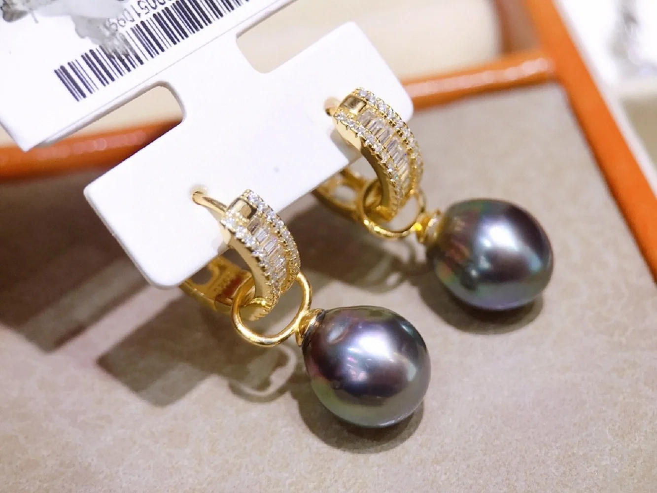 

Серьги с жемчугом Welfare AAA 9x11 мм, серьги с натуральным таитянским барокко и черным жемчугом в форме капли воды, 925 s