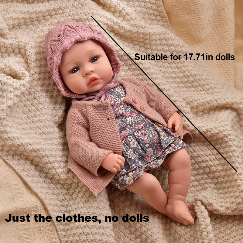 Reborn Baby Doll Clothes for 45cm Dolls Clothes Accessories Fashion Cute Girls DIY Baby Reborn Doll Clothes Accessories DIY Toys