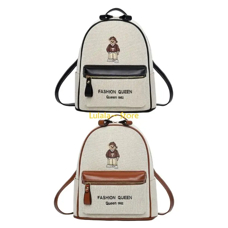 

Y4QA Student Backpacks 2025 Fashionable Daypack Spacious Interior Cartoon School Bag Lightweight PU Fabric Adjustable Strap