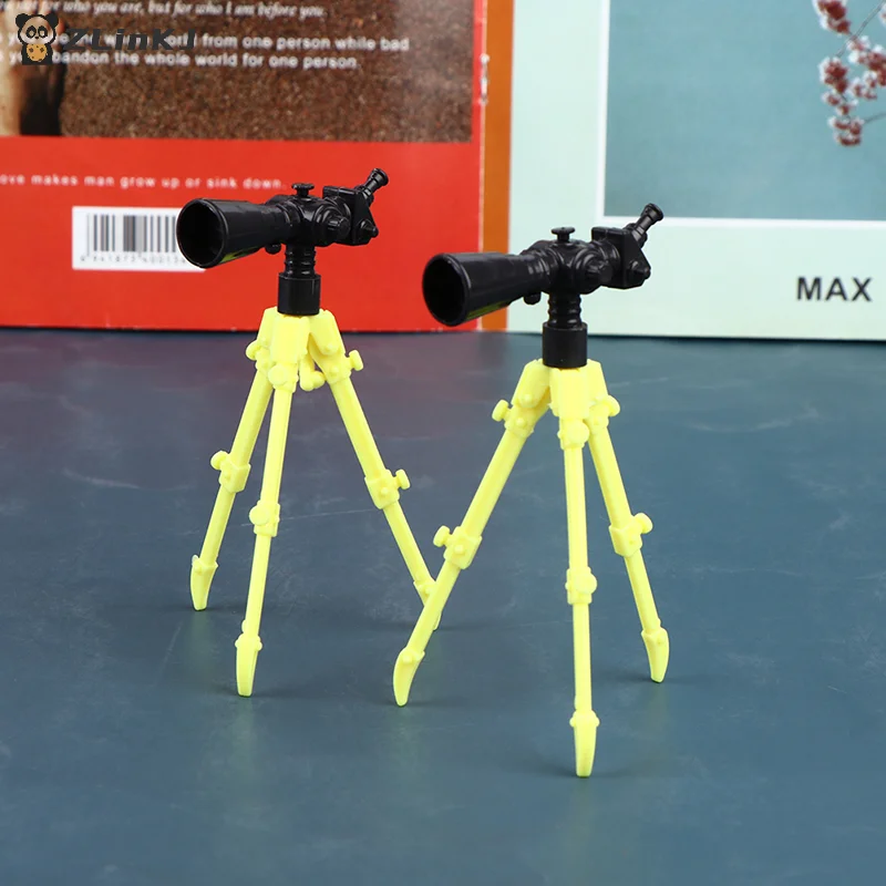 ▶2Pcs Doll Telescope Model Dollhouse Miniature Version Telescope Doll Home Decor