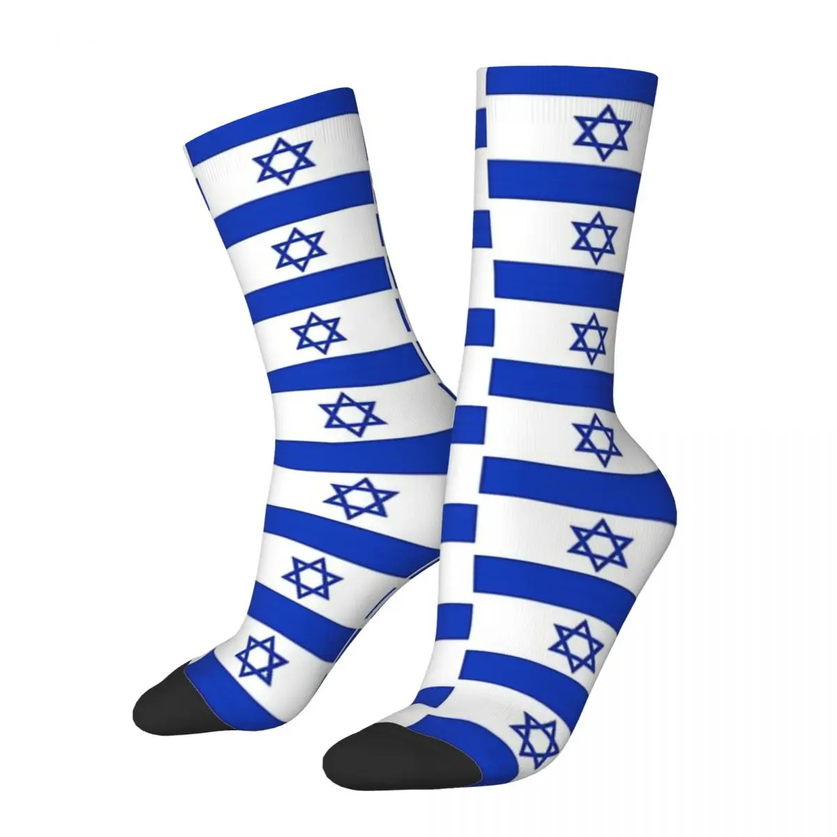 Israel Flag Socks Harajuku Super Soft Stockings All Season Long Socks Accessories for Unisex Gifts