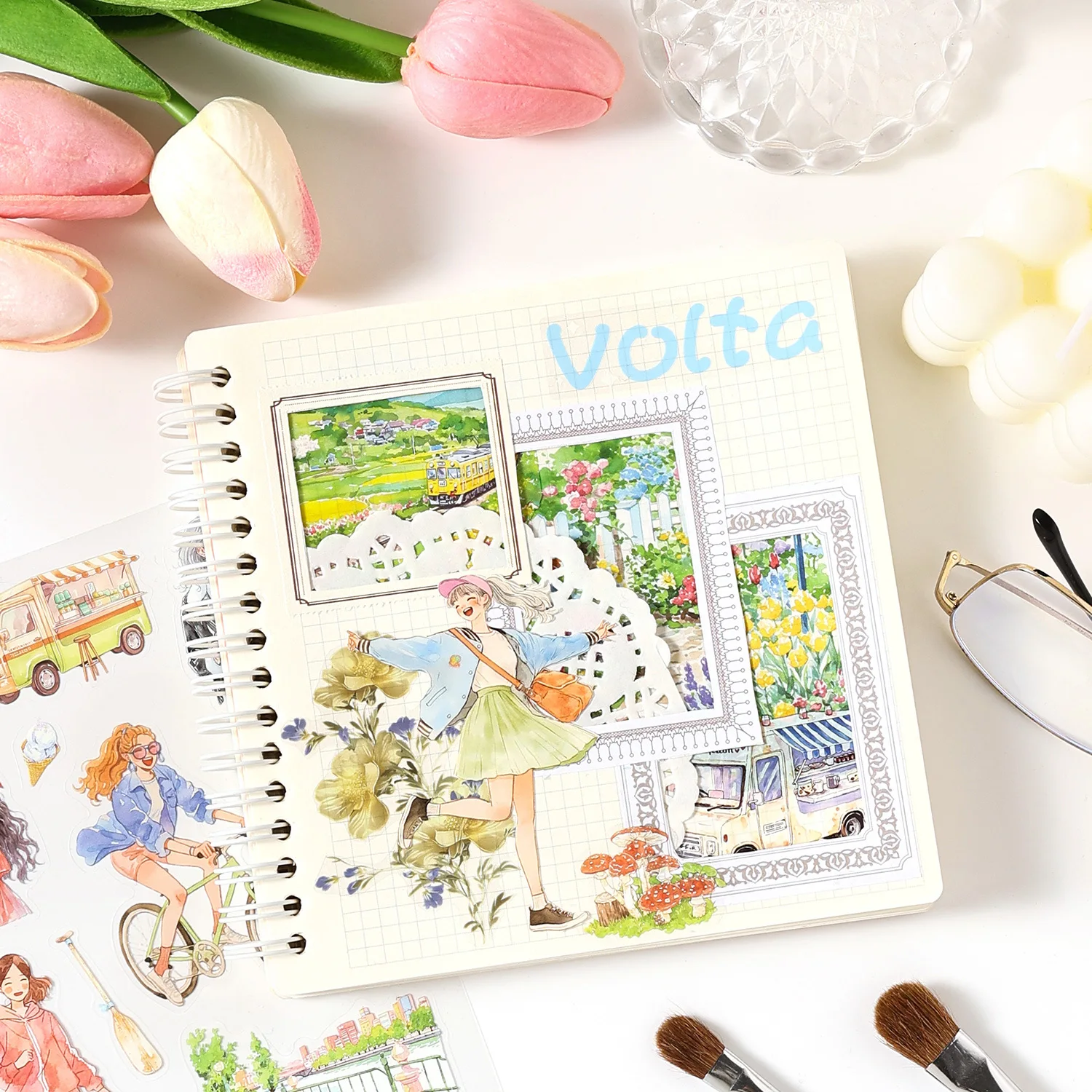 Set di 4 adesivi con motivi te - Art And Craft Photos recensione e prezzo
