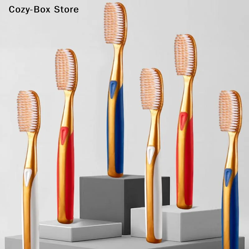 [ZY]6Pcs U-Shaped Large Head Soft Bristled Toothbrush Anti Slip Wide Design With Extended Brush Head[ZY]