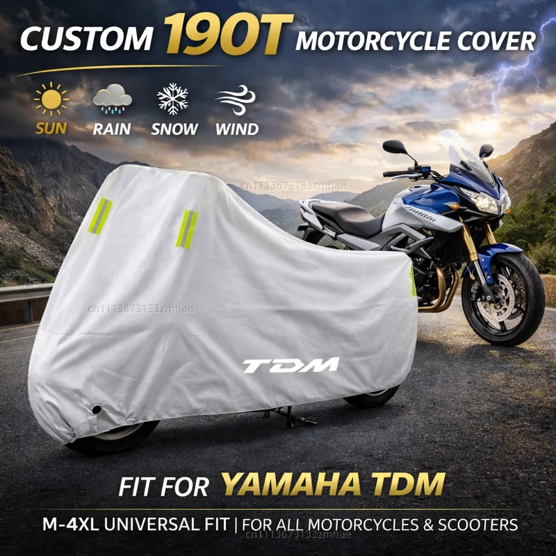 

Чехол для мотоцикла Yamaha TDM 850 1991-2001, TDM 900 2002-2013, водонепроницаемый, сверхпрочный, для улицы, защита от дождя, пыли и солнца