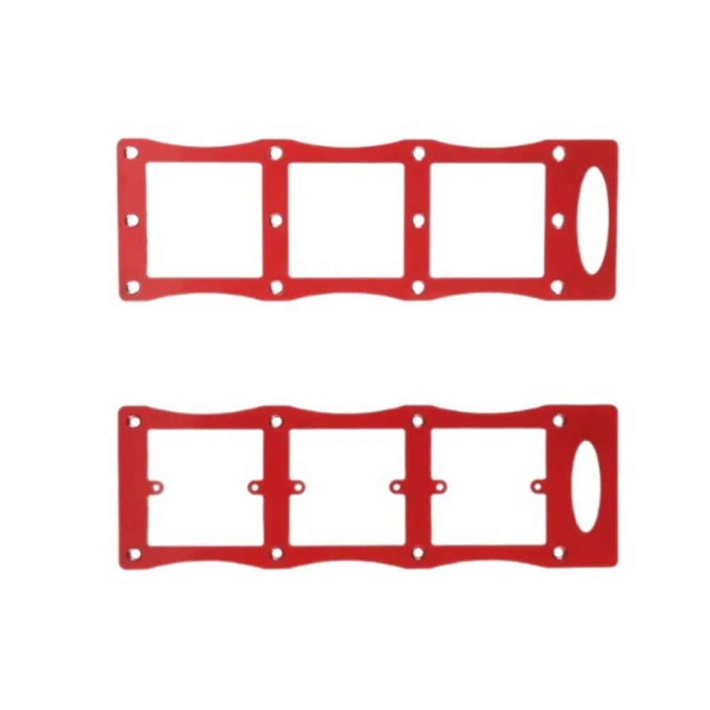 Electrical Socket Template for 86 Type Fixtures Triple-Hole Carbon Steel Guide Optimized for Repetitive 70x70mm Hole Drilling