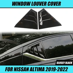 2pcs/set Car Rear Window Louver Shutter Cover Trim Car Decoration Accessories for Nissan Altima 2019 2020 2021 2022