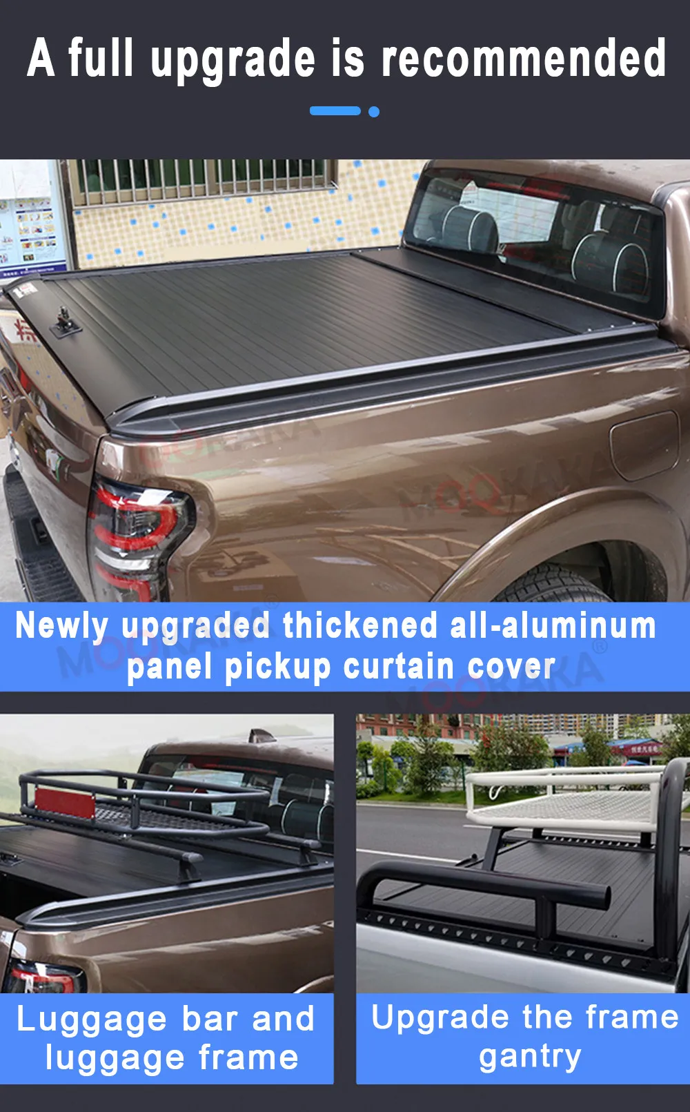 

Pickup modification Car Trunk Lids For Volkswagen VW Amarok Pickup Bed Tonneau Cover Retractable Roller Shutter Tail Box Cover
