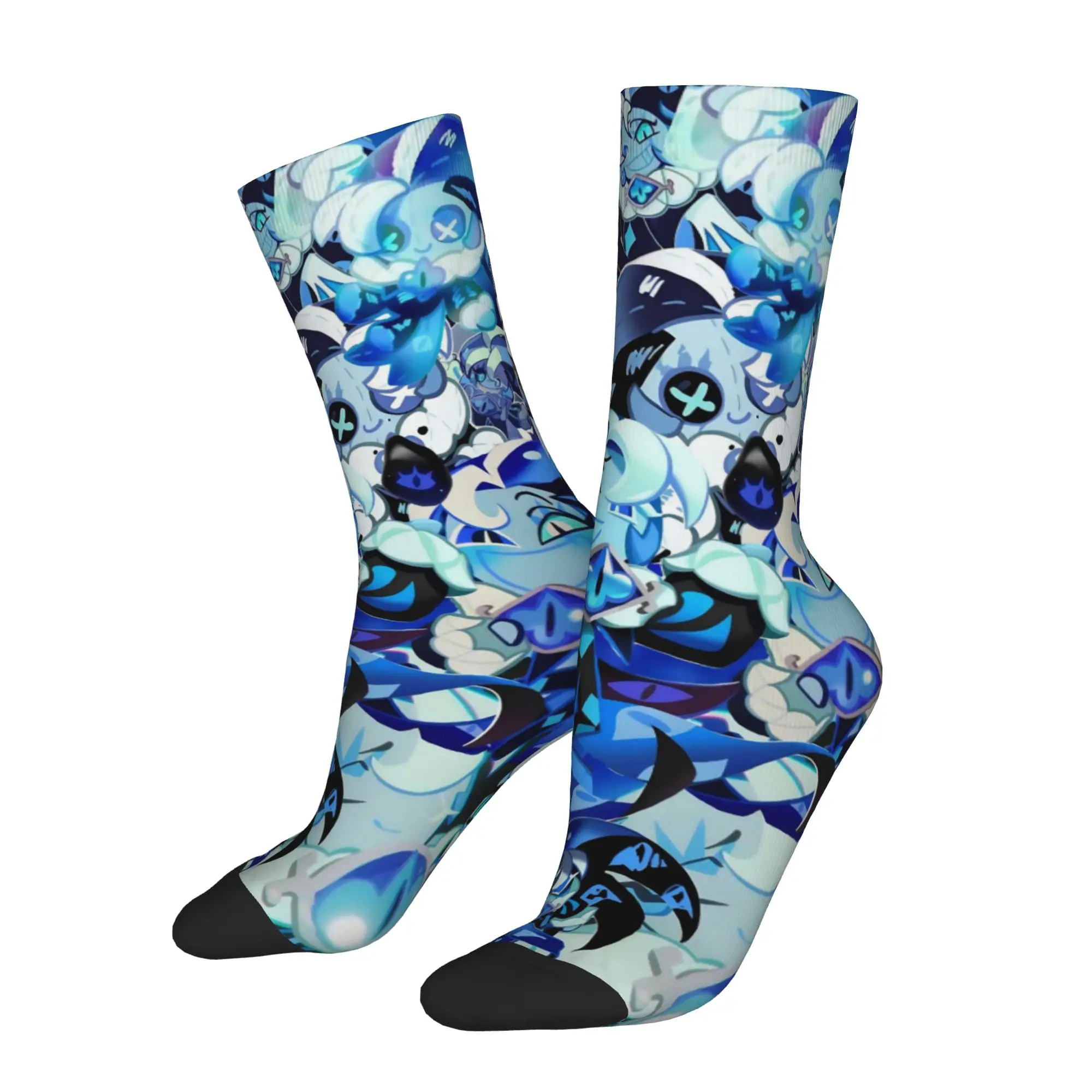 Shadow Milk Cookie Gift Dress Socks Accessories for Women Men Compression Dress Socks