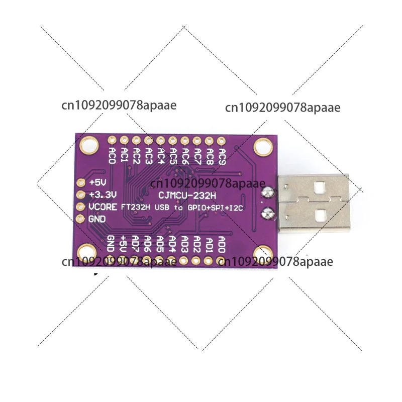 

Модуль преобразователя USB в последовательный порт, высокоскоростной USB 2.0 в SPI/I2C/JTAG/UART/RS232, адаптер FIFO для встроенной разработки