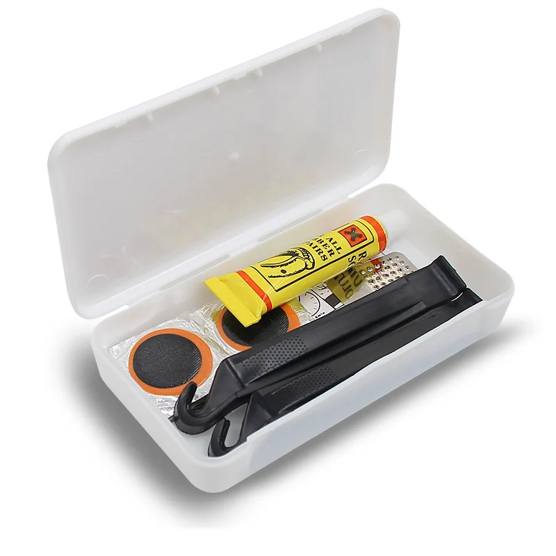 

Набор инструментов для ремонта плоских шин велосипеда, 48 шт., портативные резиновые инструменты для ремонта плода, инструменты для ремонта проколов внутренней трубы велосипеда