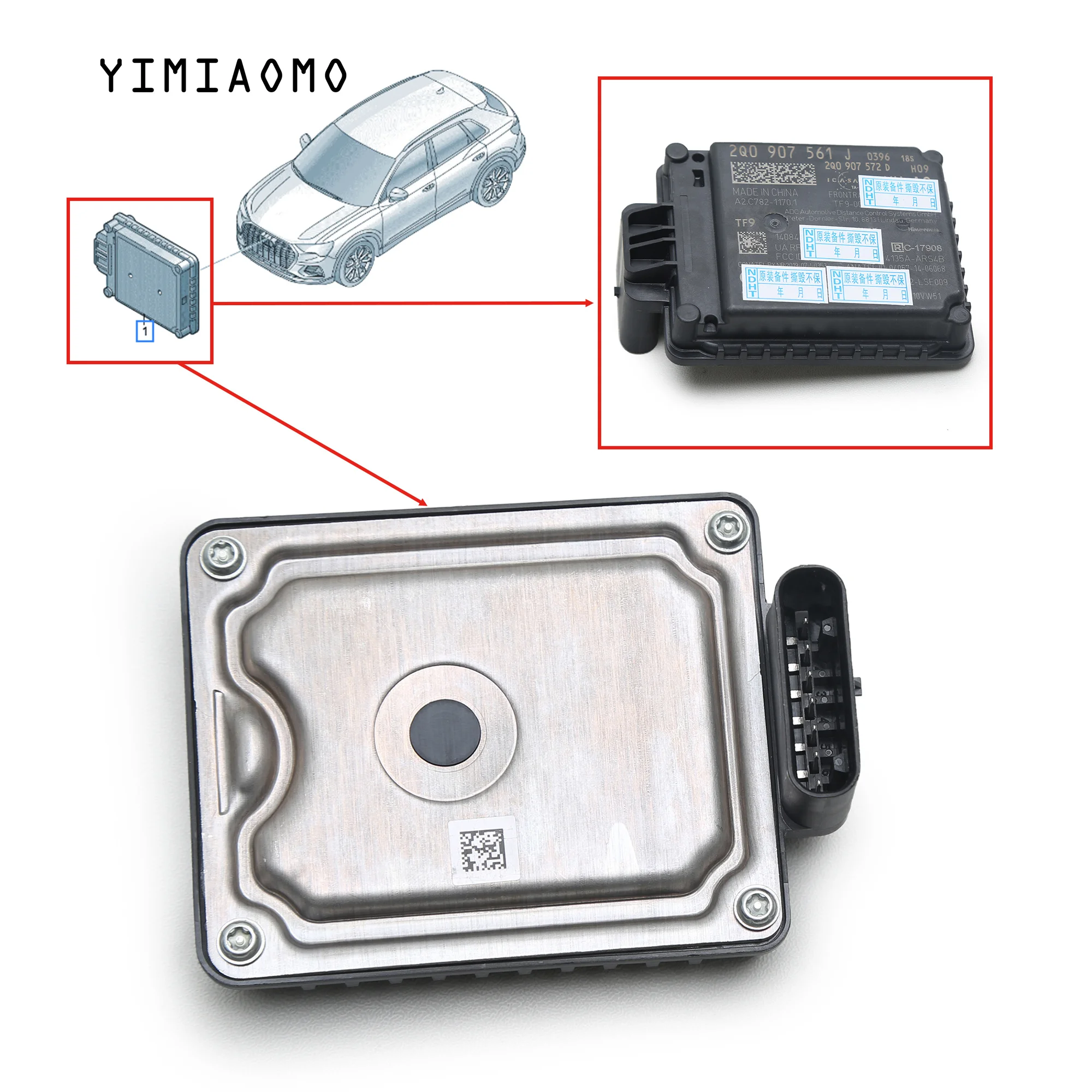 ACC probe distance control unit , for Q2 Q3 Skoda ARTEON JETTA POLO T-CROSS T-ROC TAOS TIGUAN TOURAN Radar sensor control unit .