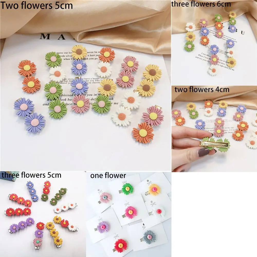 1Pc Cute Small Daisy Hair Clips for Girls Children Cartoon Lovely Hairpins Barrettes Fashion Hair Accessories for Kids