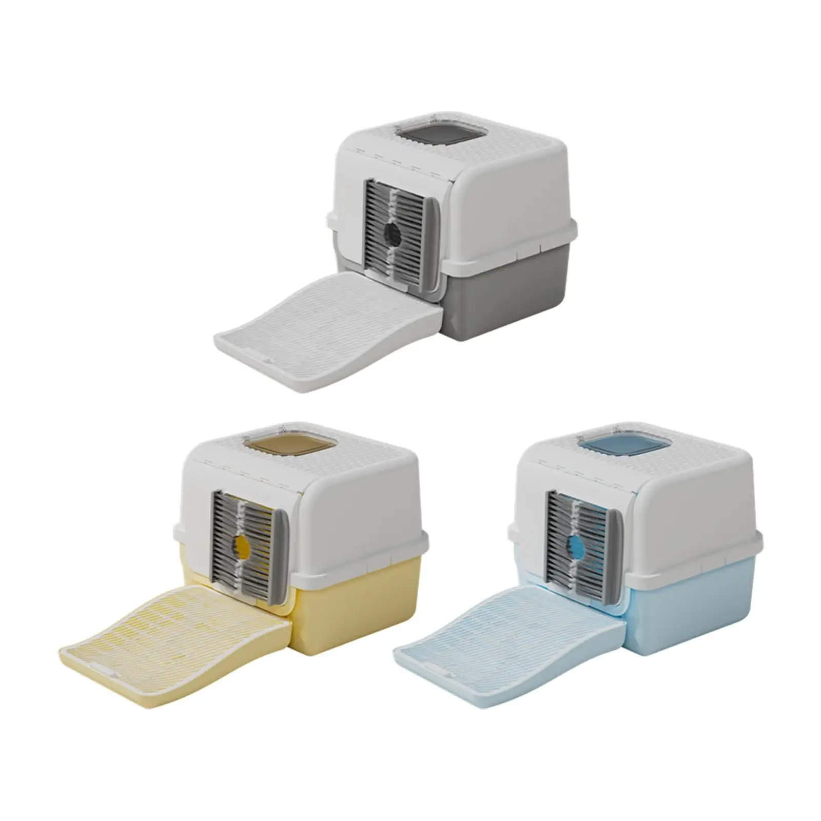 Covered Cat Litter Box Large Size Efficient Hair Removal Easy to Maintain Hidden Furniture for Pet Home