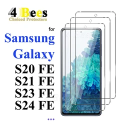 Tempered Glass For Samsung Galaxy S20 FE S24 S23 S21 Screen Protector Protective mica Cryatal Anti Scratch