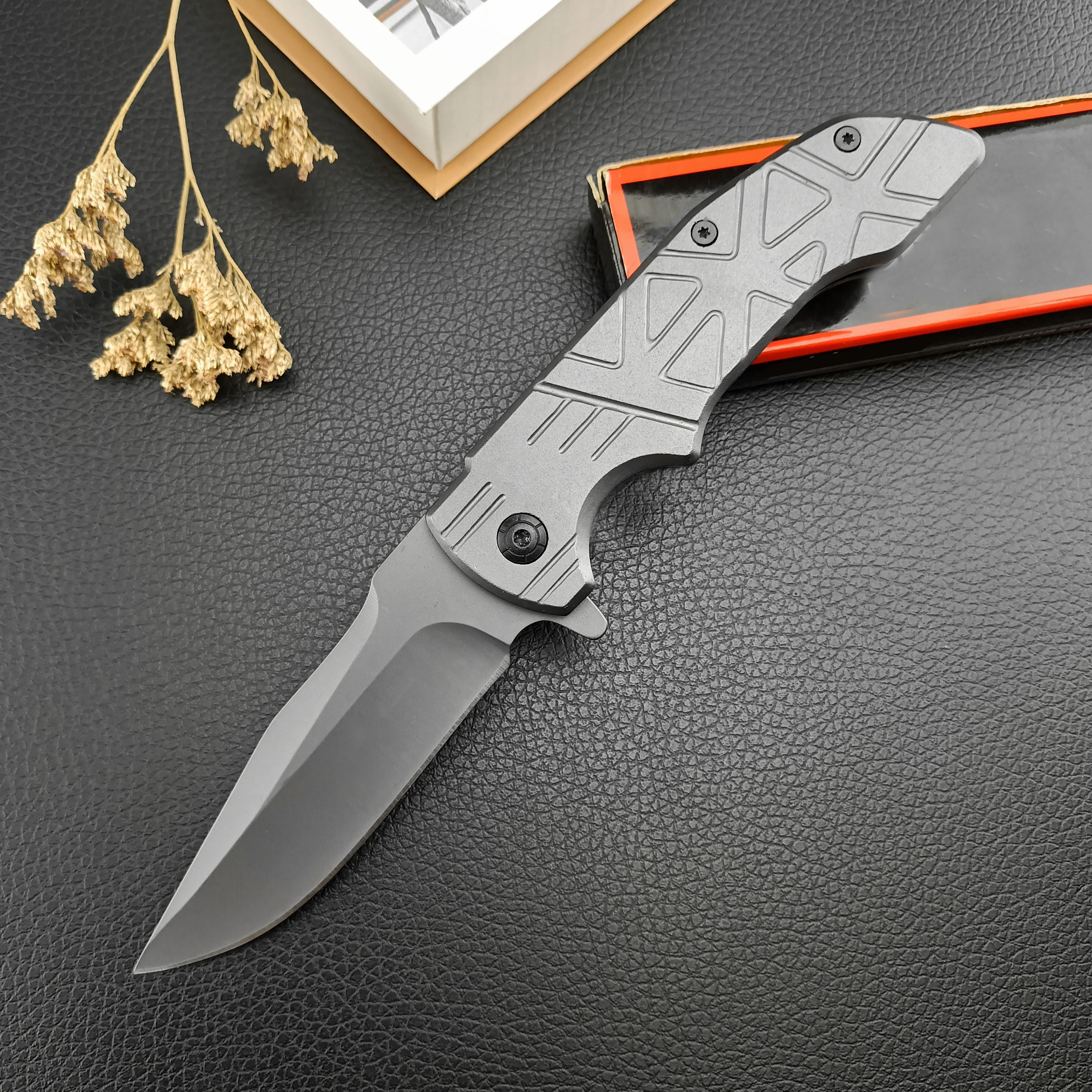 

Pocket Folding Knife High Hardness 440C Blade 420 Steel Handle Outdoor Flip Knife EDC Hunting Survival Tactical Tool