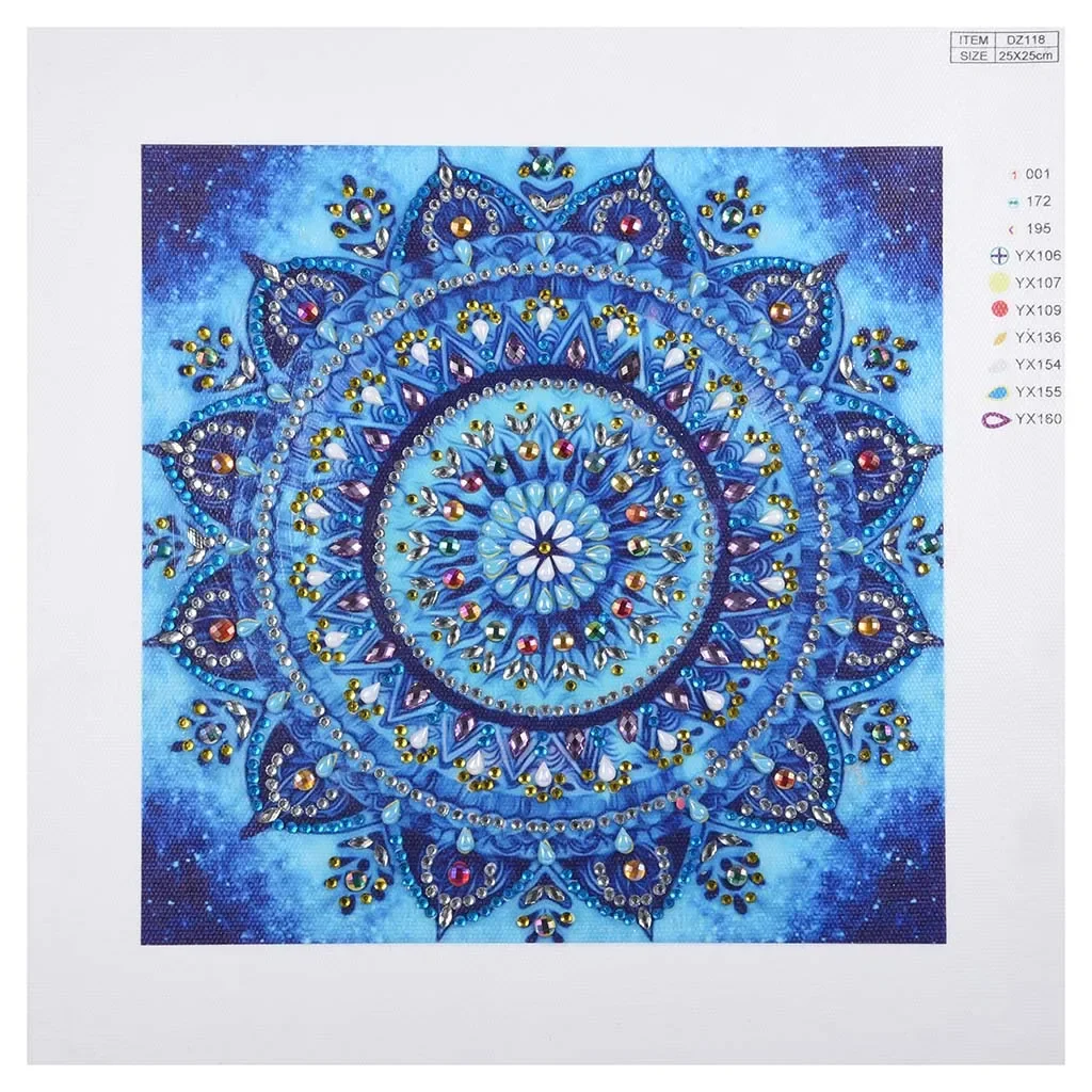 Special Shaped Diamond Embroidery 5D DIY Diamond Paintings Mandala Religious Crystal Rhinestone Cross Stitch Home Decoration