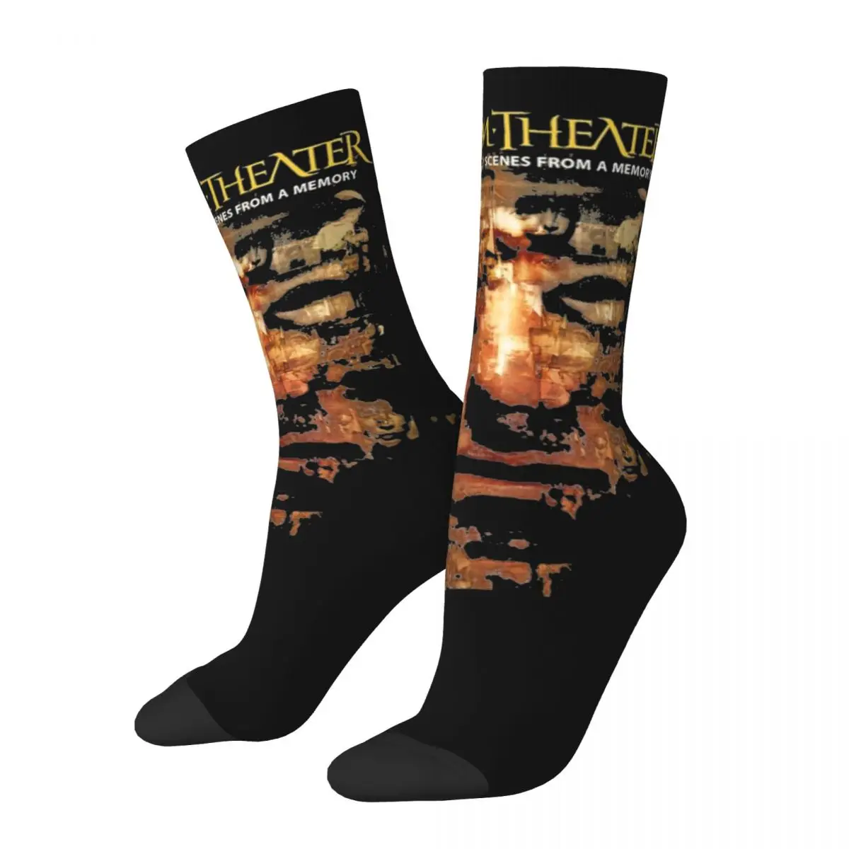 Winter Warm Crazy Design Women Men Dream Theater Memory Socks America Music Band Sweat Absorbing Basketball Socks