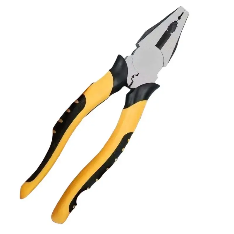 8 Inch Combination Pliers Heavy Duty Drop Forged Non-Slip Handle Industrial Durable for Electrician Plumbing Jobs