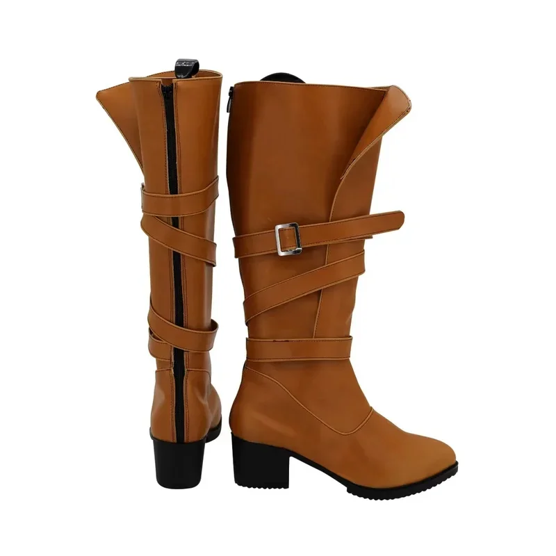 

Wiwiwi 123RealCos Ciri, обувь для косплея, женские аксессуары для костюмов, женские маскировочные коричневые длинные сапоги, женские вечерние ботинки на Хэллоуин, Fantasy S