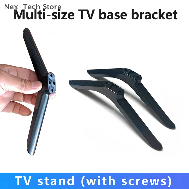 1Pair Universal Pedestal Foot Replacement Mount Leg Plastic Legs Feet Televisions Tabletop Base Stand Legs Pedestal Stand