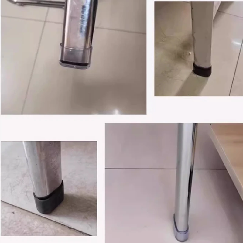  Transparent/Black Oval PVC Soft Rubber Oval Chair Foot Cover Furniture Table Feet Floor Protectors Feet Pads 15x30mm~25x50mm