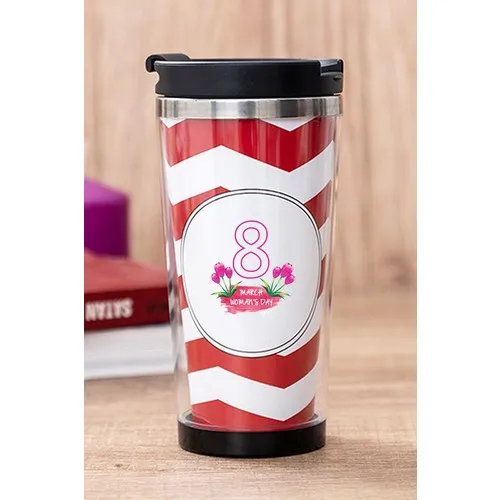 Gift Shop 8 March Woman's Day Red Thermos Cup