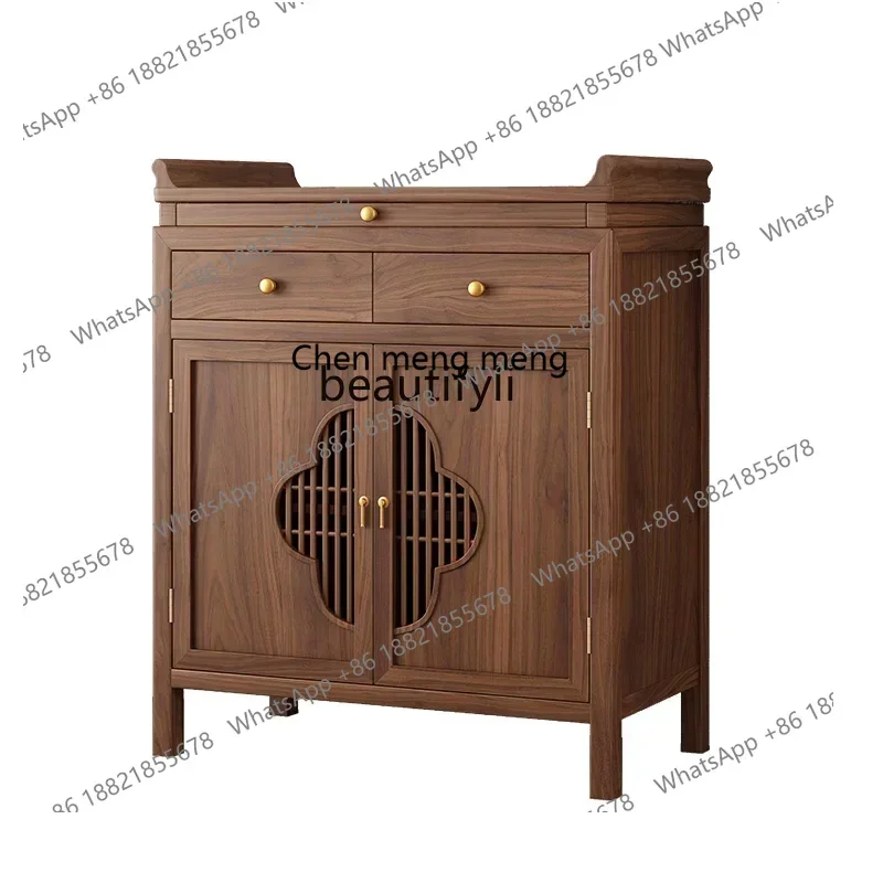 z183   Shrine offering table Shrine table cabinet Modern living room Solid wood Buddha cabinet Cherry wood offering table