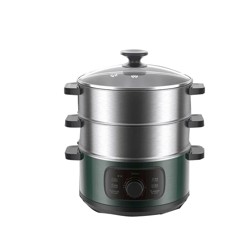 

1500W Electric Food Steamer Small Three-layer Automatic Multi-steamer Large-capacity Steamed Bun steamed vegetable artifact