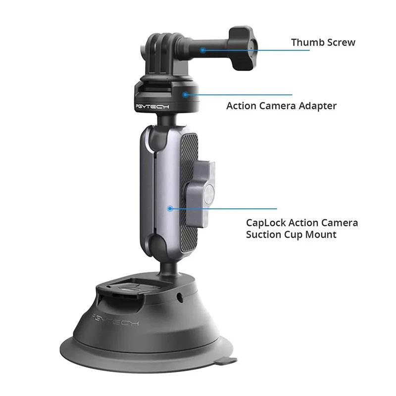 ل DJI Action 4/GoPro 11/Insta360 X3 كاميرا رياضية سيارة الزجاج مصاصة قوس عمل كاميرا شفط كأس جبل تحديد الملحقات