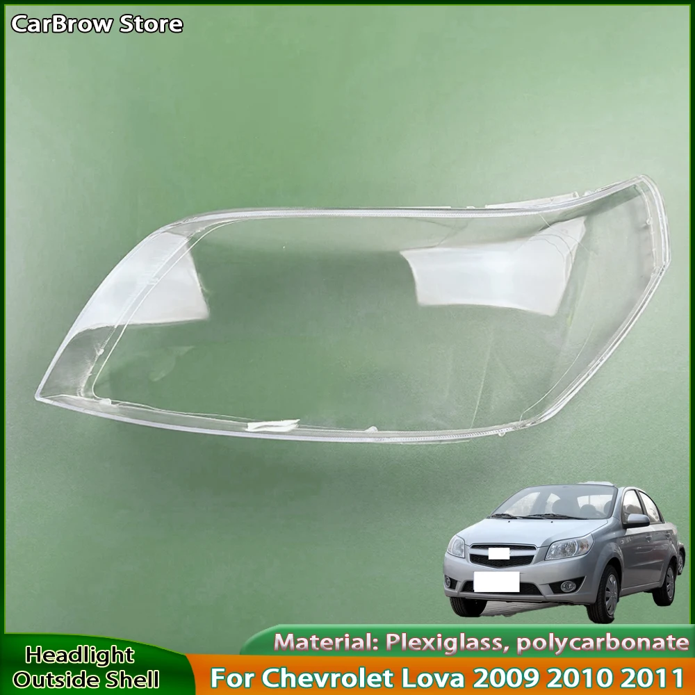 

Transparent Clear Headlamp Housing For Chevrolet Lova 2009-2012 Replacing the Original Headlight Lens Protective Cover