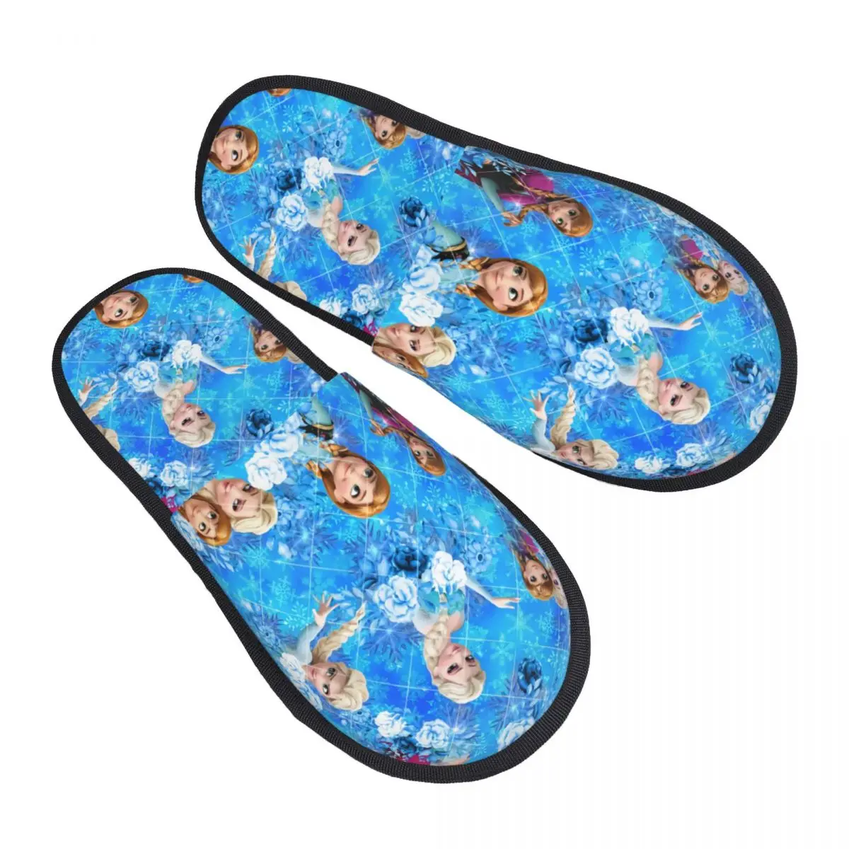 Custom Frozen Memory Foam Slippers Women Soft Warm Elsa Anna House Slippers