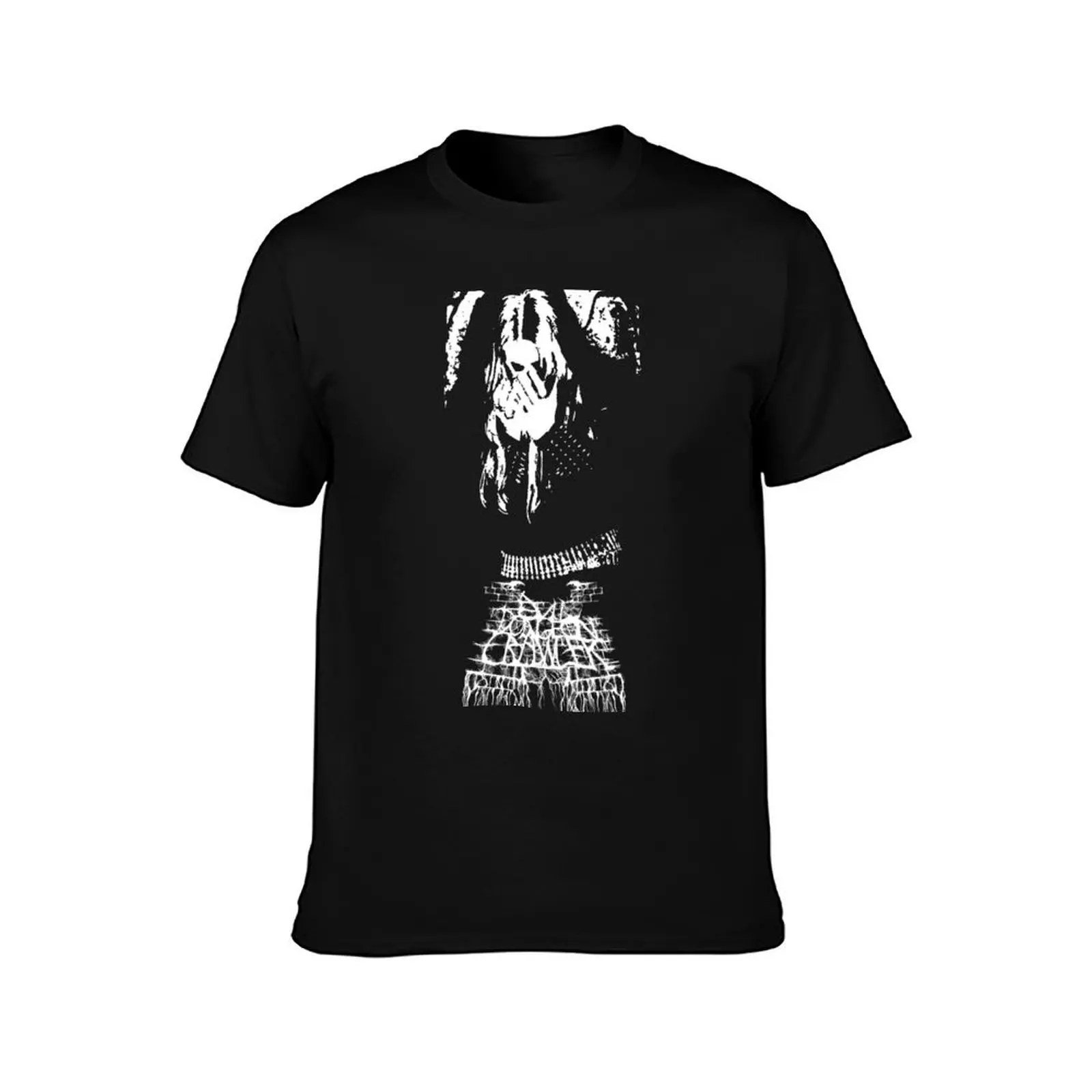 Angel of Despair [Logo] T-Shirt Simple Line Art Print Tee