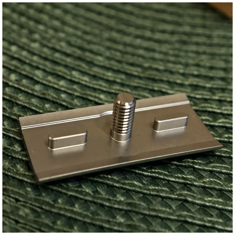 YAQI Ghost 90DC Cross Grain Pattern Titanium Light Weight Safety Razor 0.90mm Blade gap for Men Wet Shave Tools Mens Gift