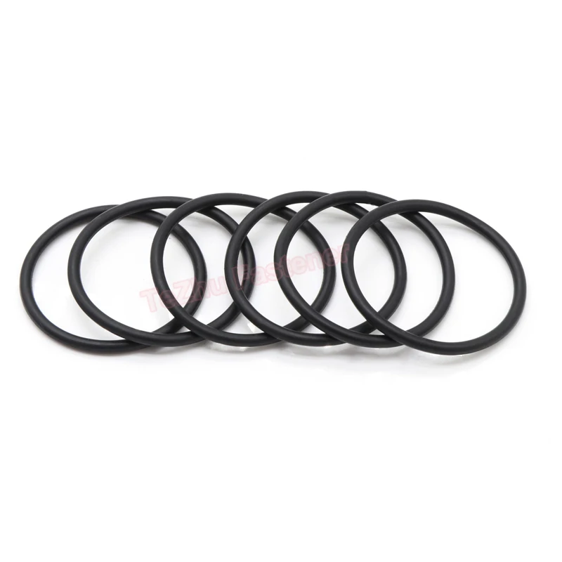 CS 6mm O-Ring NBR O Ring Sealing Gasket OD 17mm-490mm Black Nitrile Rubber Spacer Oil Resistance Washer Round Shape High Temp