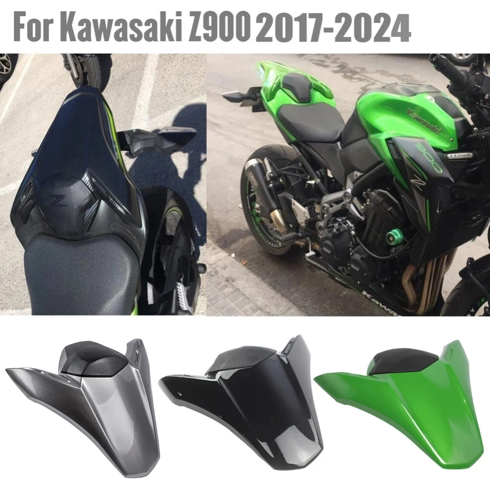 For Kawasaki Z900 2017-2024 2020 2018 Motorcycle Rear Seat Cover Cowl Passenger Pillion Z 900 Tail Fairing Cowl Back Cover Black