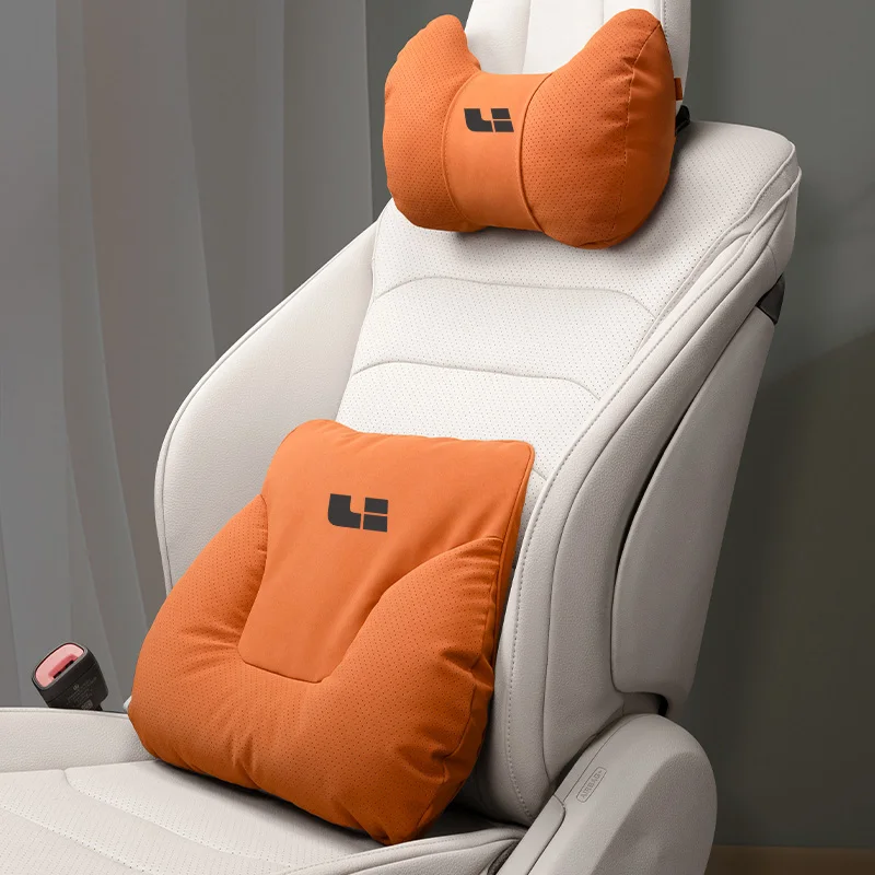 

The headrest and lumbar support of the car For Li Xiang L6L7L8L9 2020-2025 Yacht velvet neck and waist pillows, car accessories