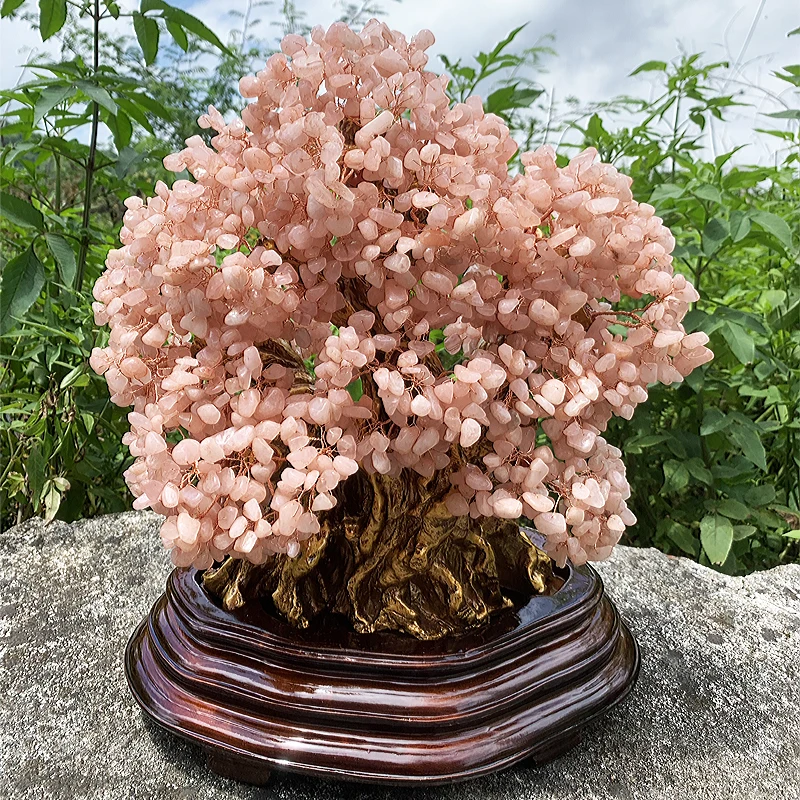 Natural gemstone crystal tree crystal ornament crystal handicraft bonsai tree