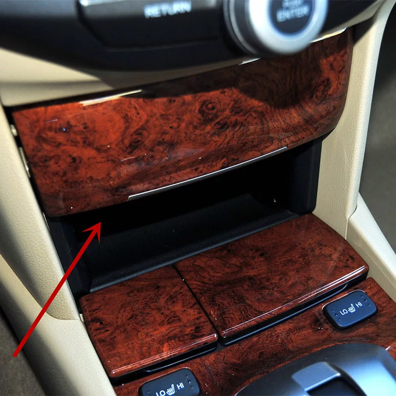For  Accord 2008-2013  Storage box  CD player storage box  Central control mahogany glove box
