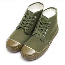 Green Canvas Liiberation Shoes Military Army Cosplay Boots Outdoor Workwear Casual Shoes Cheap