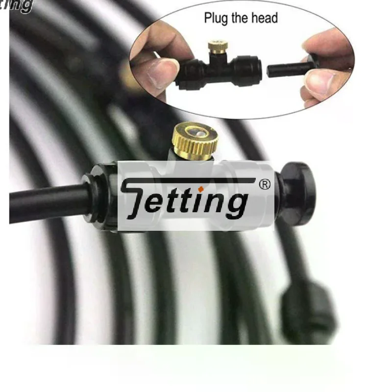 10Pcs Leakproof Slip-Lock Misting Nozzle 6.35mm Straight End Plug End Cap 1/4 Inch Hole Seal Stoppers Tees Blocked Tool RO Wate