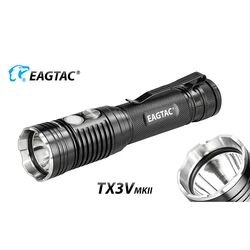 EAGTAC TX3V MKII USB Rechargeable LED Flashlight SST70 3650 Lumen 21700 Include Power Bank Tactical Torch Police Self Defense