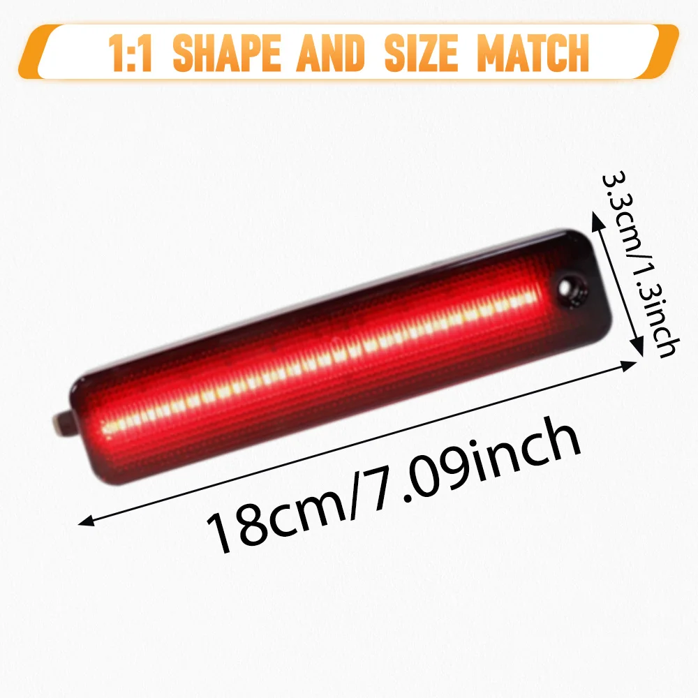 Auto Led Lights Clear Rear Bumper Red LED Side Marker Lights For Pontiac Firebird Trans AM 1993-2002 Car Accessories 2Pcs view 2