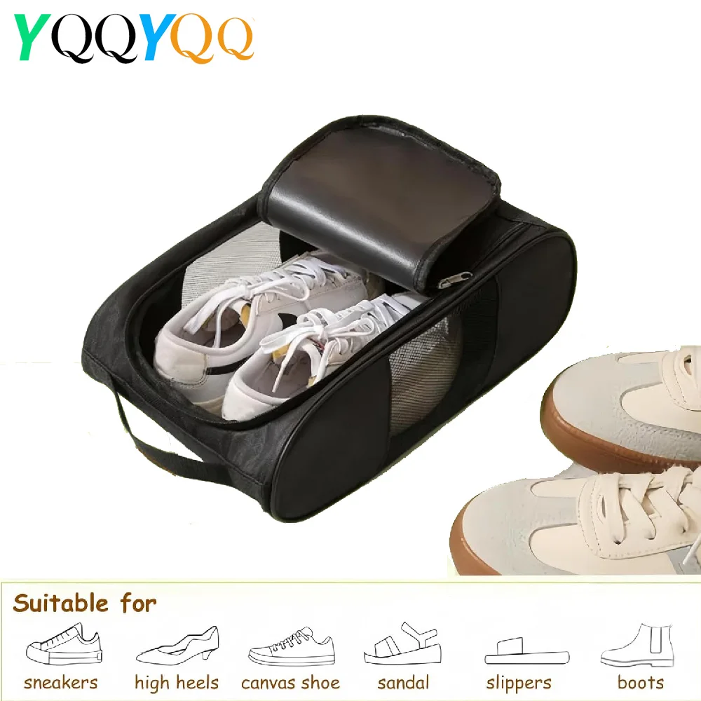 

1PC Waterproof Golf Shoe Bag, Ventilated Oxford Fabric Sports Shoe Organizer for Travel & Outdoor Activities
