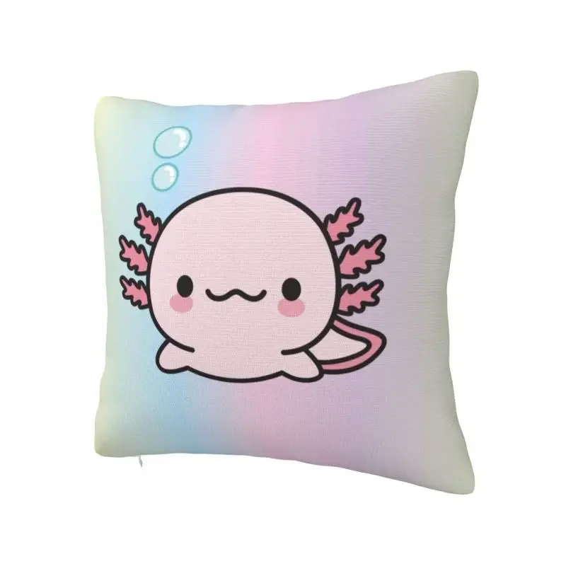 Cute Axolotl Cushion Cover Kawaii Animal Relaxolotl Soft Cute Pillow Cases Living Room Decoration