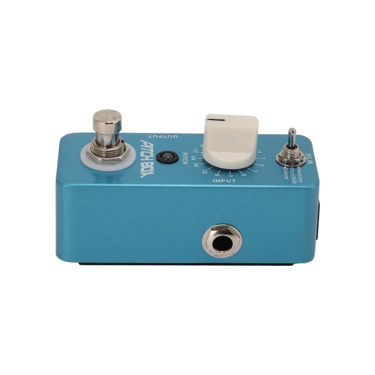 دواسة جيتار Hooqu تبديل دواسات تأثير ريفيرب المعدنية الزرقاء مع 3 أوضاع نقية مباشرة من خلال التصميم