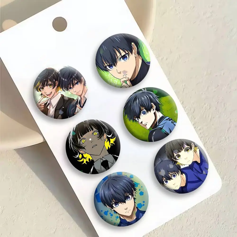 B-Blue A-Anime L-Lock I-Isagi B-Bachira Button Pins Backpack Clothing Decor Brooch Badge Jewelry Gifts for Kids