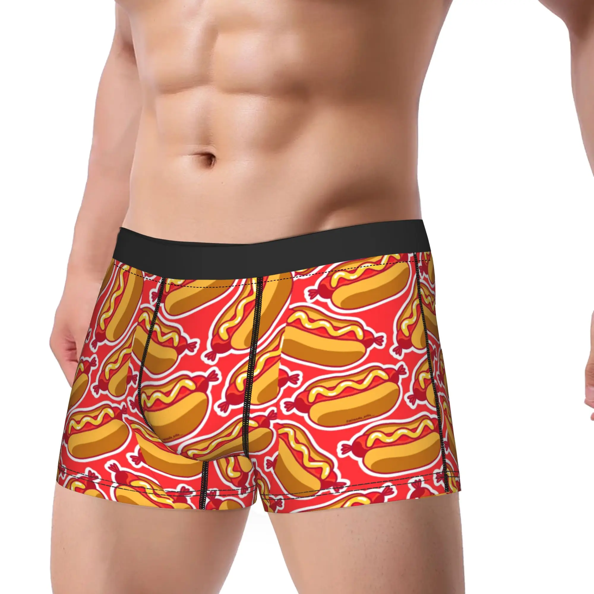 Banana Fruit Pattern Underwear  Comfortable Underpants Custom Shorts Briefs For Men Pouch Plus Size Boxershorts